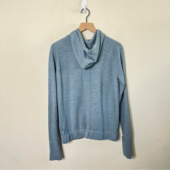 Lululemon Rise & Move Hoodie Heathered Cloud Blue Womens Size 8 - Picture 4 of 6